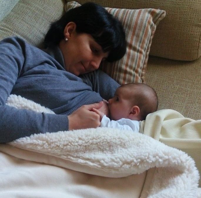 Marta y Cloe, 14 meses de lactancia